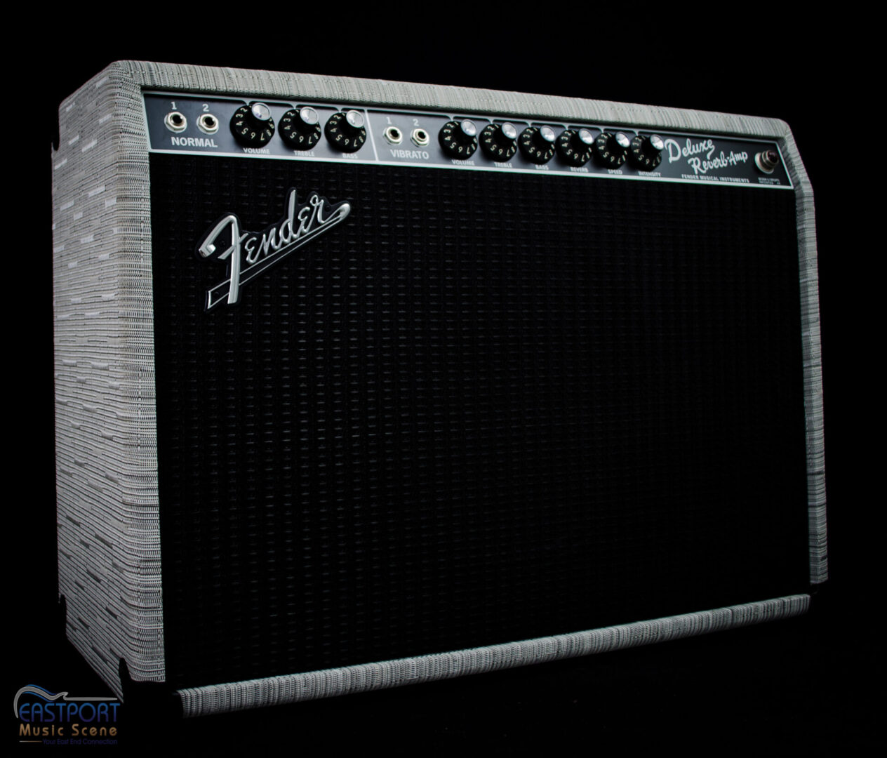A fender guitar amplifier is shown in this image.